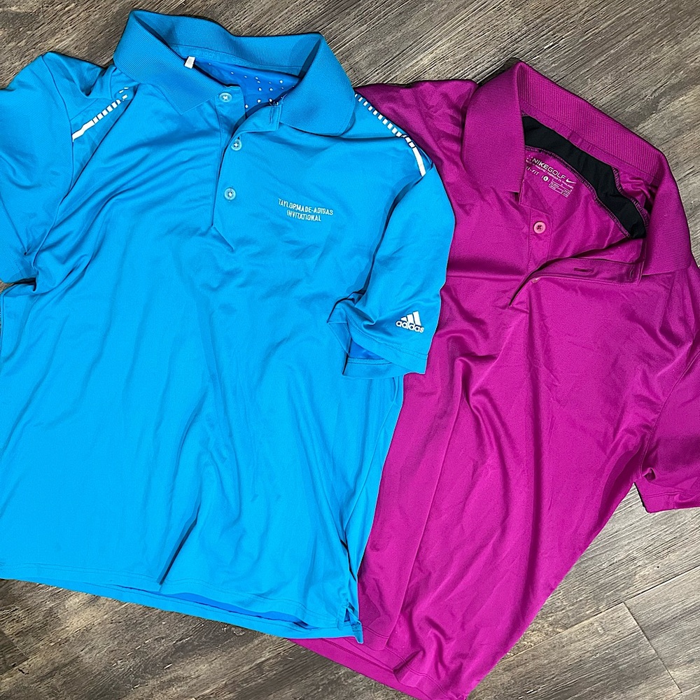Golf Polo Lot - One Nike and One Adidas